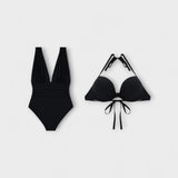 Kristijana - Modelirajući Kupaći Kostim s Dubokim Izrezom i Reguliranim Naramenicama