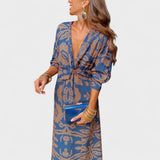 Vesna - Midi haljina s V-izrezom