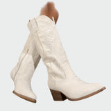 Biserka - Stylish embroidered western boots