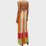 Marta - Duga haljina u više boja u bengalskom stilu