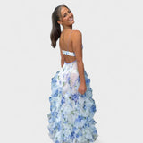 Mirjana - Duga cvjetna haljina s volanima