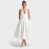 Julieta – Midi haljina s halter izrezom