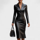 Lada - Uska haljina od umjetne kože