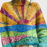 Pleteni Džemper s Ogrlicom i Elegantnim Dizajnom